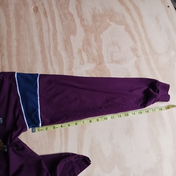 VICTORIA"S SECRET PINK MEDIUM BURGUNDY SEQUIM LONG SLEEVE T-SHIRT - Picture 4 of 8